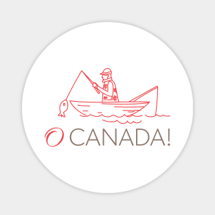 Oh Canada - Fishing Magnet